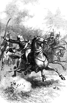 The Charge of Pulaski, c1880. Artist: Unknown
