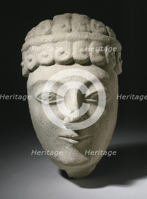 Sculpture of a Head, 700-475 B.C.. Creator: Unknown.