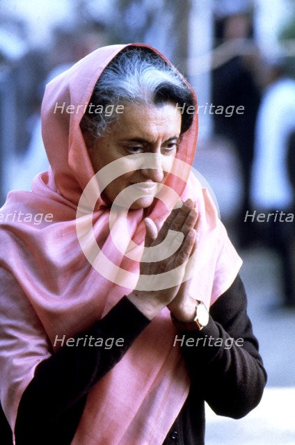 Indira Gandhi (1917-1984), Indian politician.