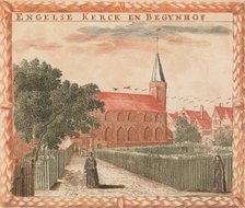 Engelse Kerck en Begynhof', in: Tooneel Der Voornaamste Nederlands Huizen, En Lust Hoven, ..., n.d.. Creator: Unknown.
