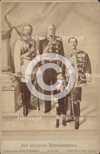 The German dynasty , c. 1888. Creator: Photo studio Reichard & Lindner, Berlin  .