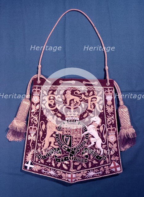 Tabard with the Royal coat of arms of the United Kingdom, Coronation of Elizabeth II, 1953. Creator: Arthur Charles Kirby Ware.