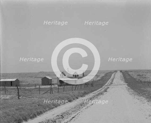 Abandoned tenant home, Hall County, Texas, 1937. Creator: Dorothea Lange.