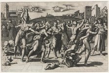 The Massacre of the Innocents (Without the Fir Tree), c. 1513-1515. Creator: Marcantonio Raimondi (Italian, 1470/82-1527/34).