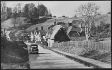 Looking north along Sandhill Close, showing numbers 49-56, Millbrook, Central Bedfordshire, 1940-60. Creator: George R Long.