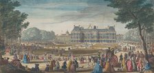 View of the Palais du Luxembourg in Paris seen from the garden
, 1729. Creator: Jacques Rigaud.
