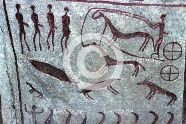 Bronze Age rock carvings, Kivik, Scania, Sweden. Artist: Unknown