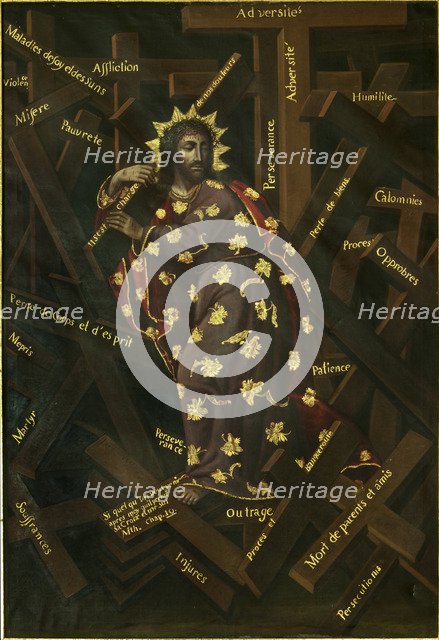 El Cristo de las Cruces, Early 18th cen.. Artist: Moyen, Francisco (1720-1761)