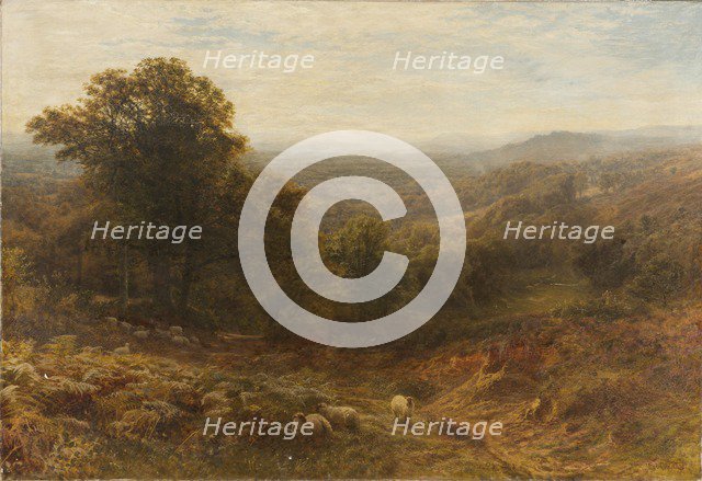 'Noon on the Surrey Hills', 1853-1893. Artist: George Vicat Cole.