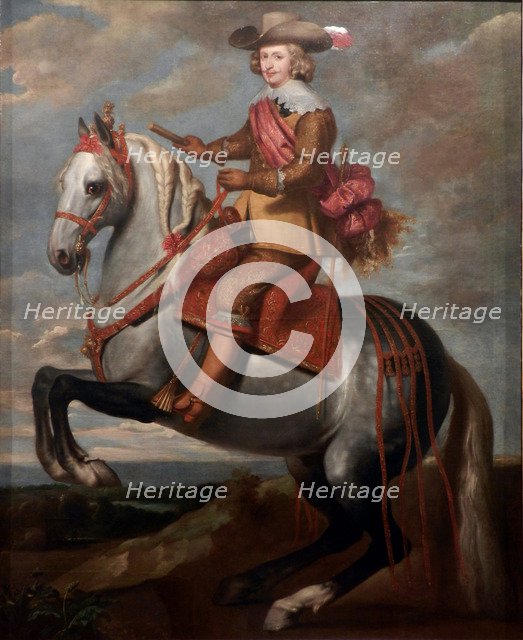 Equestrian portrait of Cardinal-Infante Ferdinand of Austria. Artist: Crayer, Caspar de (1584-1669)