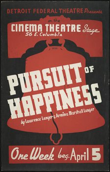 Pursuit of Happiness, Detroit, 1938. Creator: Unknown.