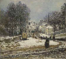 L'Entrée de la Grande Rue à Argenteuil, l'hiver, 1875. Creator: Monet, Claude (1840-1926).