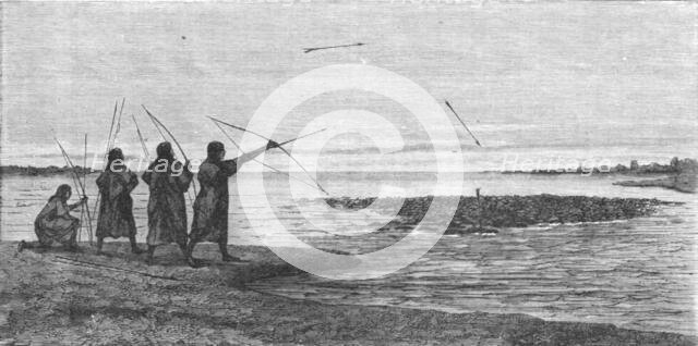 ''Turtle Shooting; The Fresh-water Turtle of the Amazons', 1875. Creator: Unknown.