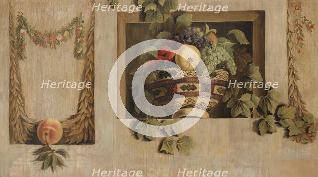 Still Life with Fruit and Flower Garlands, 1645-1650. Creator: Jacob van Campen.