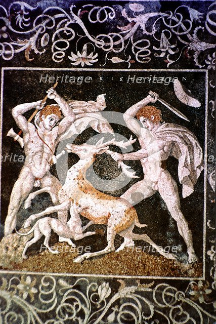 'The Deer Hunt', 4th century BC.  Artist: Anon