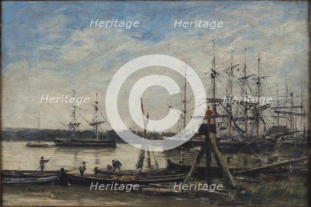 Bordeaux. The port, 1876. Creator: Boudin, Eugène-Louis (1824-1898).