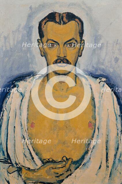 Self-Portrait, c. 1915. Creator: Moser, Koloman (1868-1918).