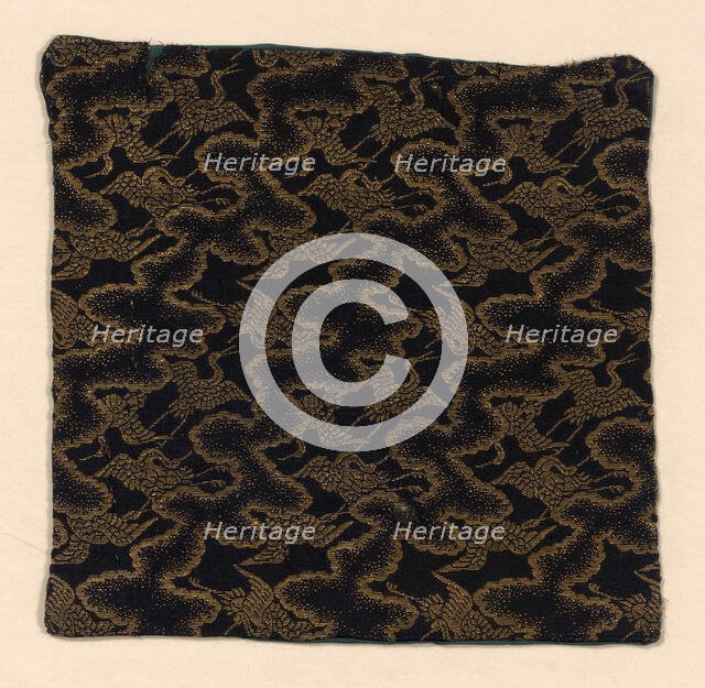 Fragment (from temple mat), Japan, Edo period (1615-1868), 1700/1825. Creator: Unknown.