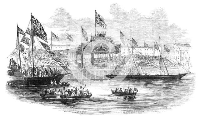 Embarkation of Her Majesty, at Hull, 1854. Creator: Unknown.