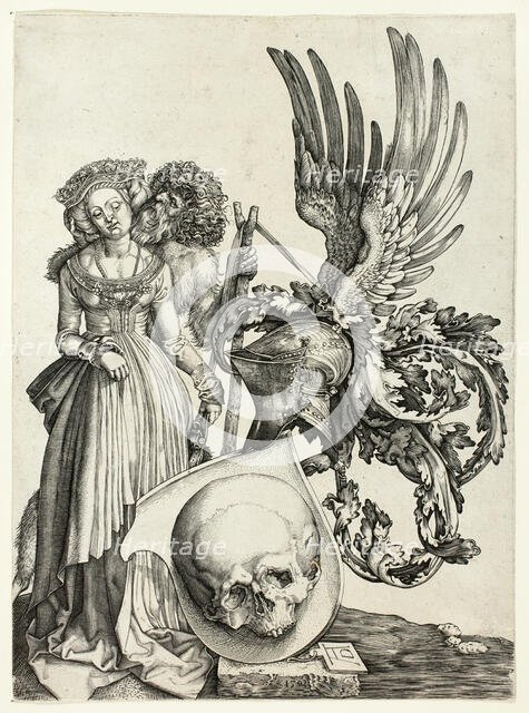 Coat of Arms with a Skull, n.d. Creator: Jan Wierix.