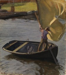 Boy and Sail, 1902. Creator: Magnus Enckell.