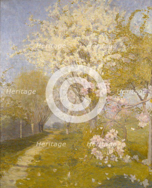 Apple Blossom at Dennemont, 1893. Creator: Charles Conder.