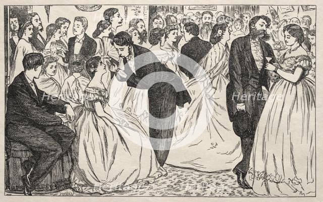 A Little Hop in Harley Street, 1863. Creator: George Louis Palmella Busson Du Maurier (British, 1834-1896).