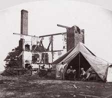 Bull Run, Mrs. Henry's House, 21 July 1861, 1861. Creator: George N. Barnard.