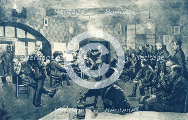 'An Evening Concert in Officers' Mess of the Artists Rifles', 1917. Creator: Unknown.