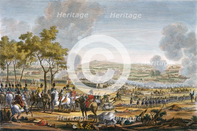 The Battle of Wagram, Austria, 7th July 1809. Artist: Louis Francois Mariage
