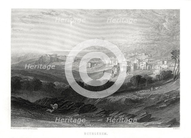 Bethlehem, Palestine, 19th century. Artist: W Miller