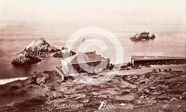 Sea Lion Rock, the Cliff House, San Francisco, c.1868. Creator: Carleton Emmons Watkins.