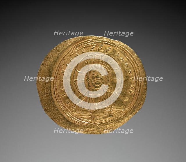 Nomisma with Constantine IX Monomachus, 1042-1055. Creator: Unknown.