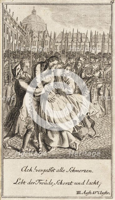 Plate 12 from The Deserter by Sedaine, 1775. Creator: Daniel Berger.