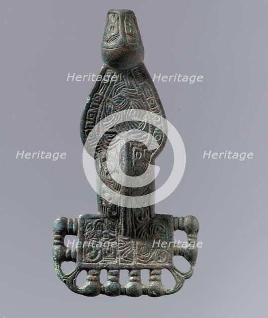 Square-Headed Bow Brooch, Frankish, 6th century. Creator: Unknown.