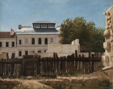 Demolition site with Palladian villa in the background,  c.1820. Creator: Prosper Barbot.