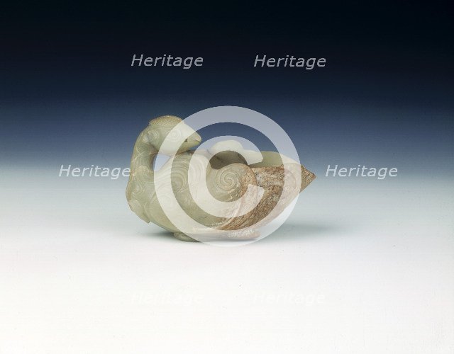 Jade goose cup, Ming dynasty, China, 1368-1644. Artist: Unknown