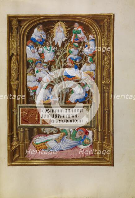 The Tree of Jesse; Spinola Hours, about 1510-1520. Creator: Master of James IV of Scotland.