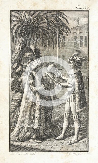 Illustration for the 'Works of J.P.C. Florian', 1796. Creator: Daniel Nikolaus Chodowiecki.