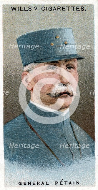 Henri Philippe Omer Petain, French soldier and statesman, 1917. Artist: Unknown