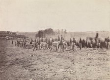 Battery Going into Action, Fredericksburg, December 13, 1862, 1862. Creator: Andrew Joseph Russell.