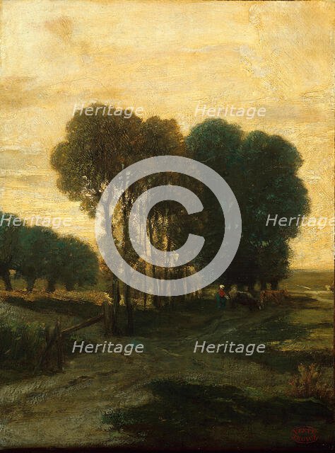 A Clump of Trees, c. 1860. Creator: Constant Troyon.