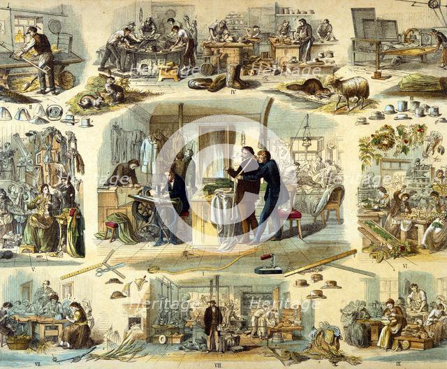 'Hatters, milliners and tailors'...1871.  Creator: Unknown.