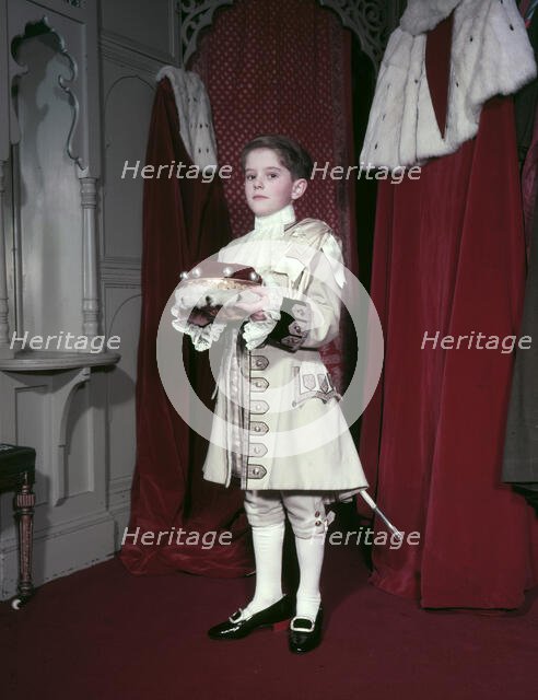 The uniform of a Peers Page, coronation of Elizabeth II, 1953. Creator: Arthur Charles Kirby Ware.