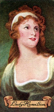 Lady Hamilton, taken from a series of cigarette cards, 1935. Artist: Unknown