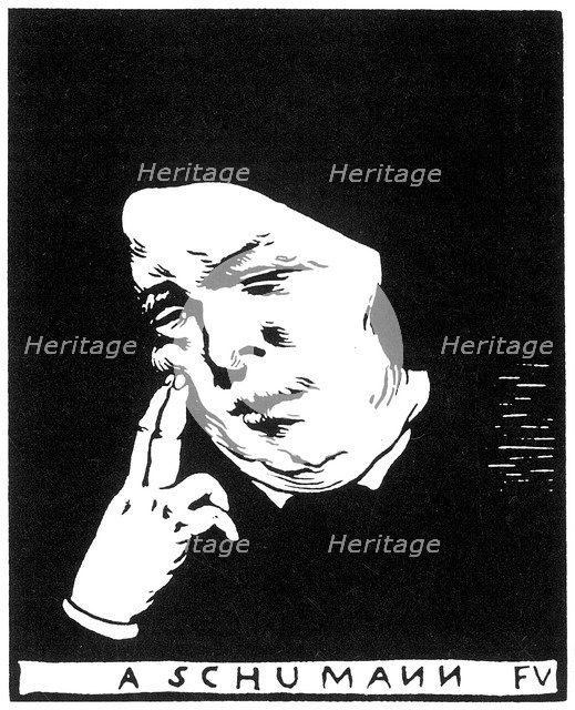 Robert Schumann (1810-1856), 1893.  Creator: Vallotton, Felix Edouard (1865-1925).