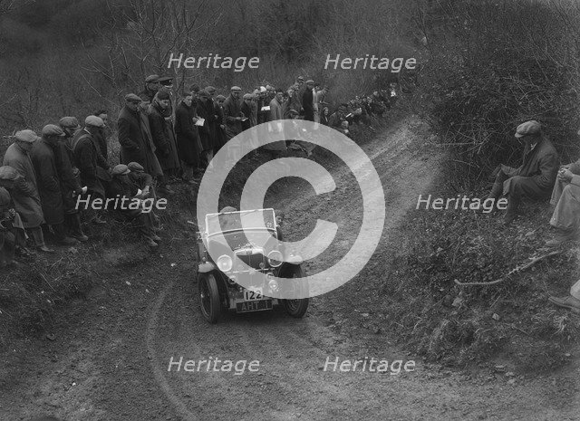 MG PB of EH Goodenough competing in the MCC Lands End Trial, 1935. Artist: Bill Brunell.