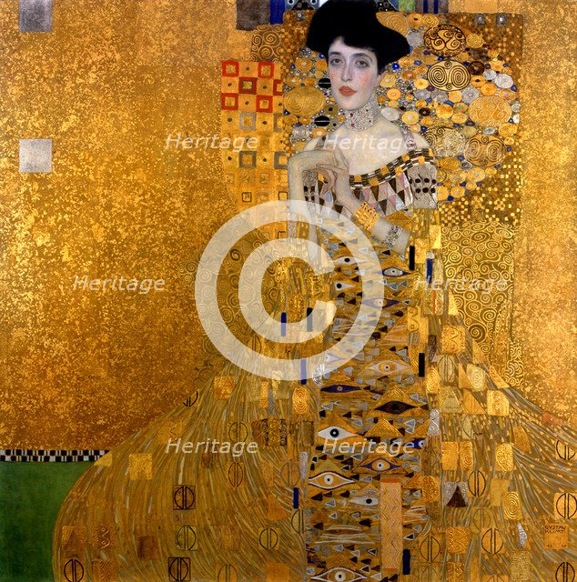 Adele Bloch-Bauer I, 1907. Artist: Klimt, Gustav (1862-1918)