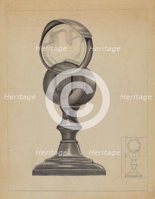 Bull's Eye Lantern, c. 1936. Creators: Charles Charon, Charlotte Winter.