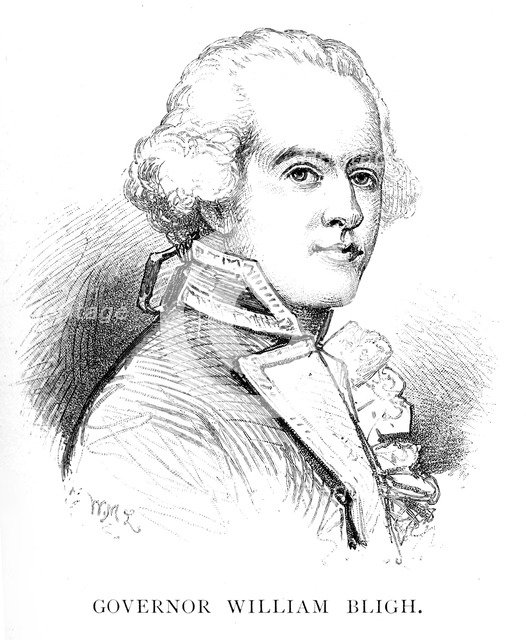 William Bligh, British naval officer and Governor of New South Wales, (1886). Artist: W Macleod